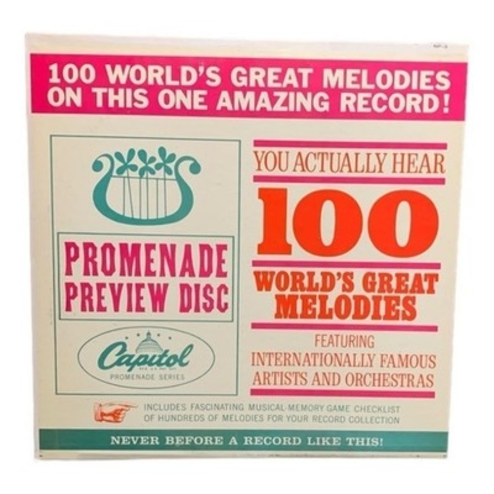 LP The Promenade 100: Excerpts From 100 Great Melodies Vinyl Record